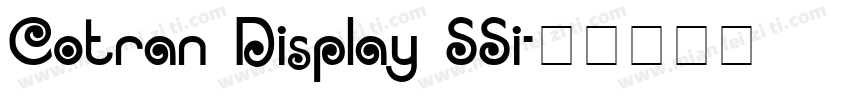 Cotran Display SSi字体转换